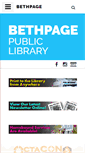 Mobile Screenshot of bethpagelibrary.info